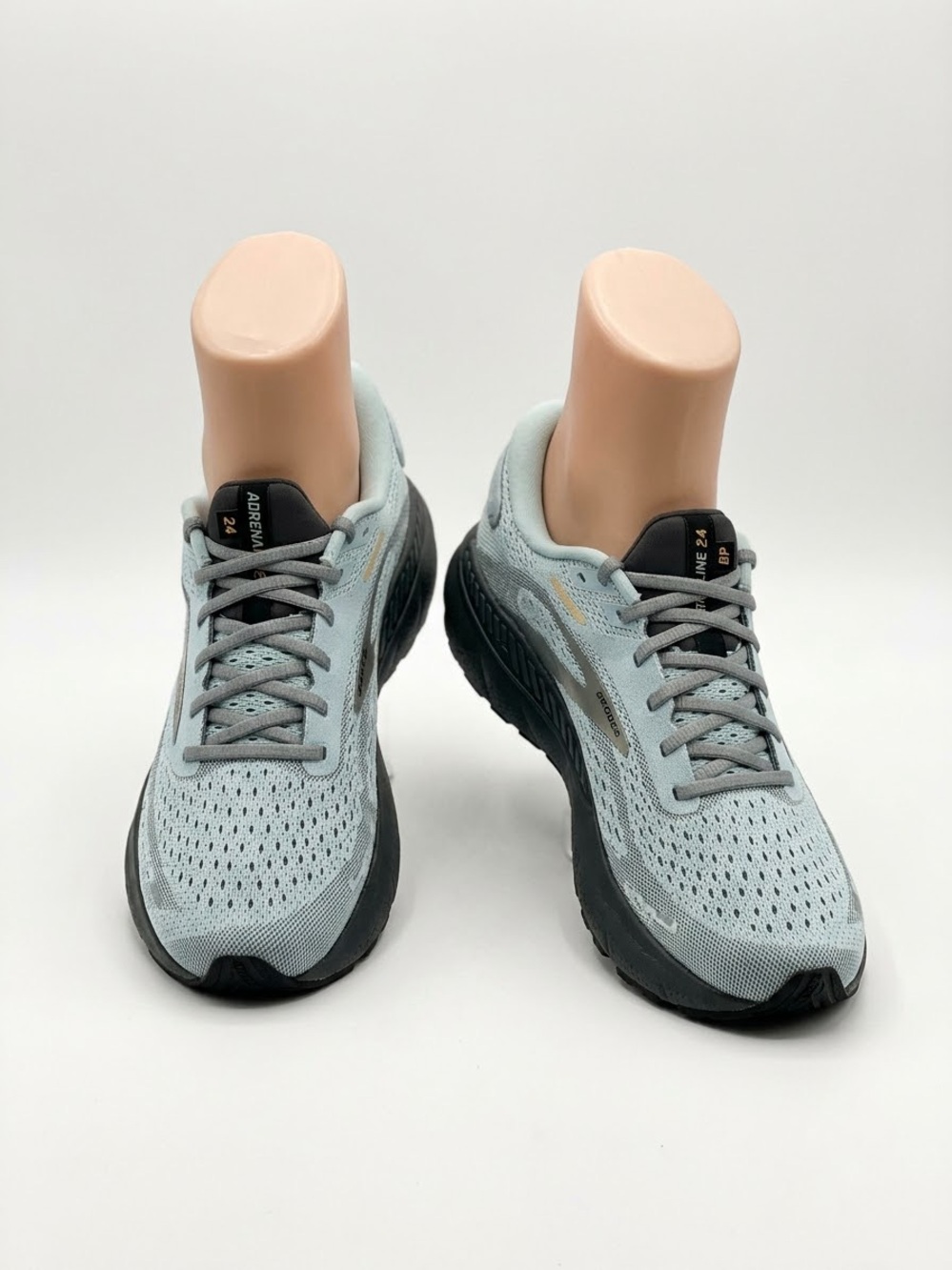 Brooks One One Women's Pale Blue Athletic Running Shoes with Black Soles